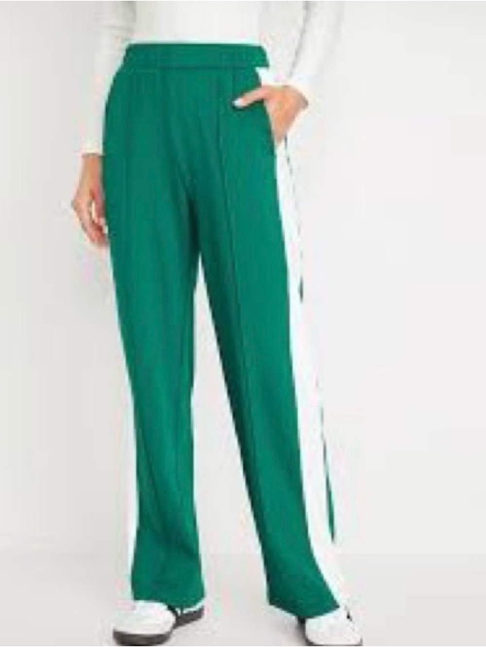 Old Navy powersoft coze edition high-rise straight full-length track pants NWT M